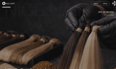 Главная страница проекта «Nice Hair — бренд, магазин и салон»